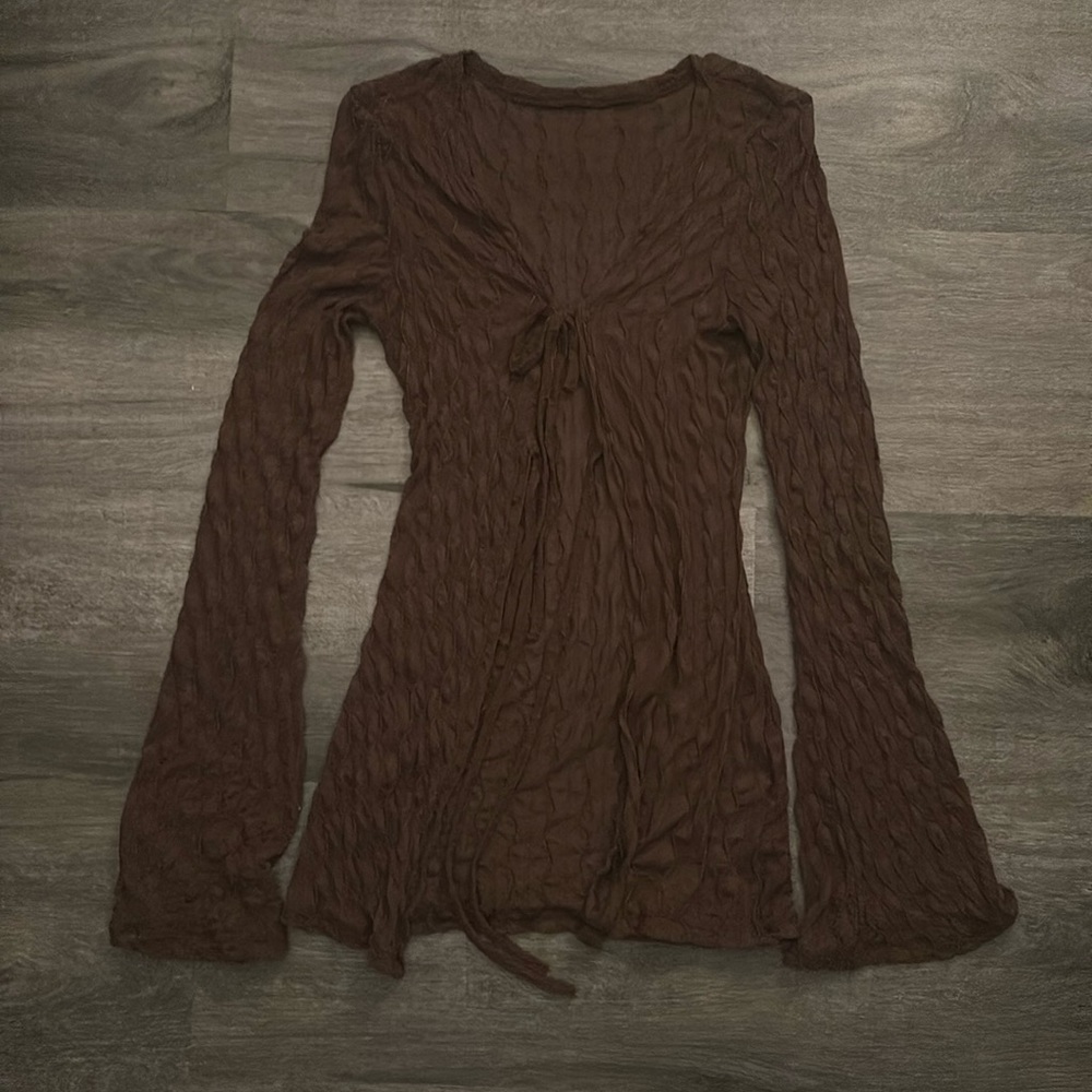 Mesh Brown Y2K Cover Up